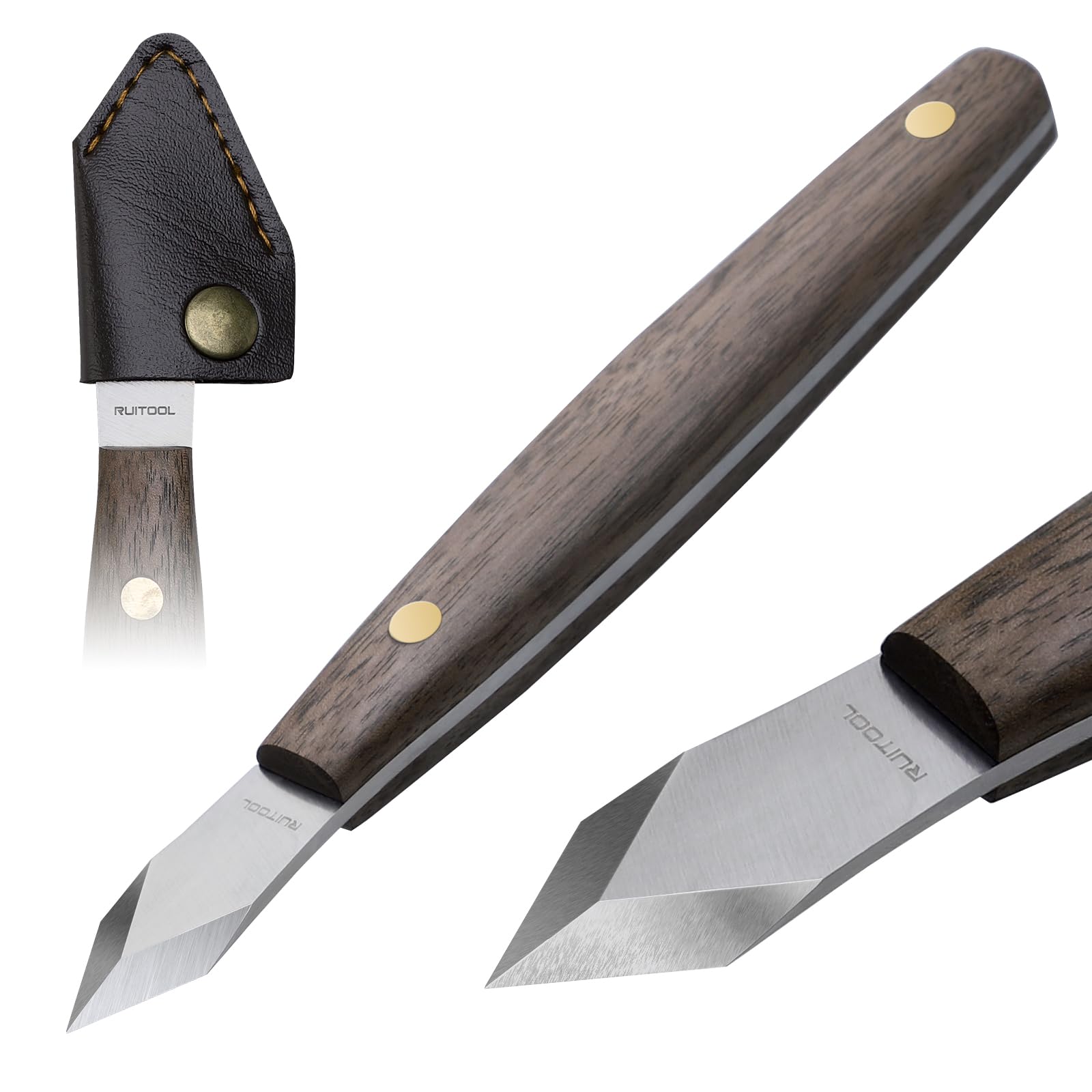 Leatherwork Knife Sheath - Coltello per marcatura RUITOOL Scribe per