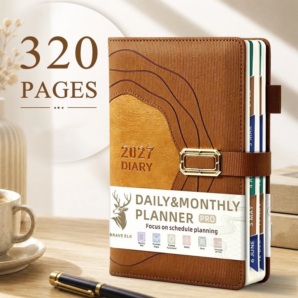 Leatherwork Plans - Agenda 2027 con Copertina in Pelle