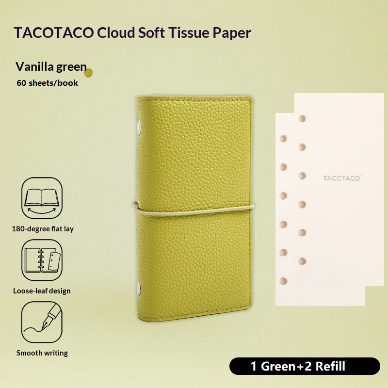 Leatherwork Plans - TACOTACO A7 Diario Ricaricabile in Pelle