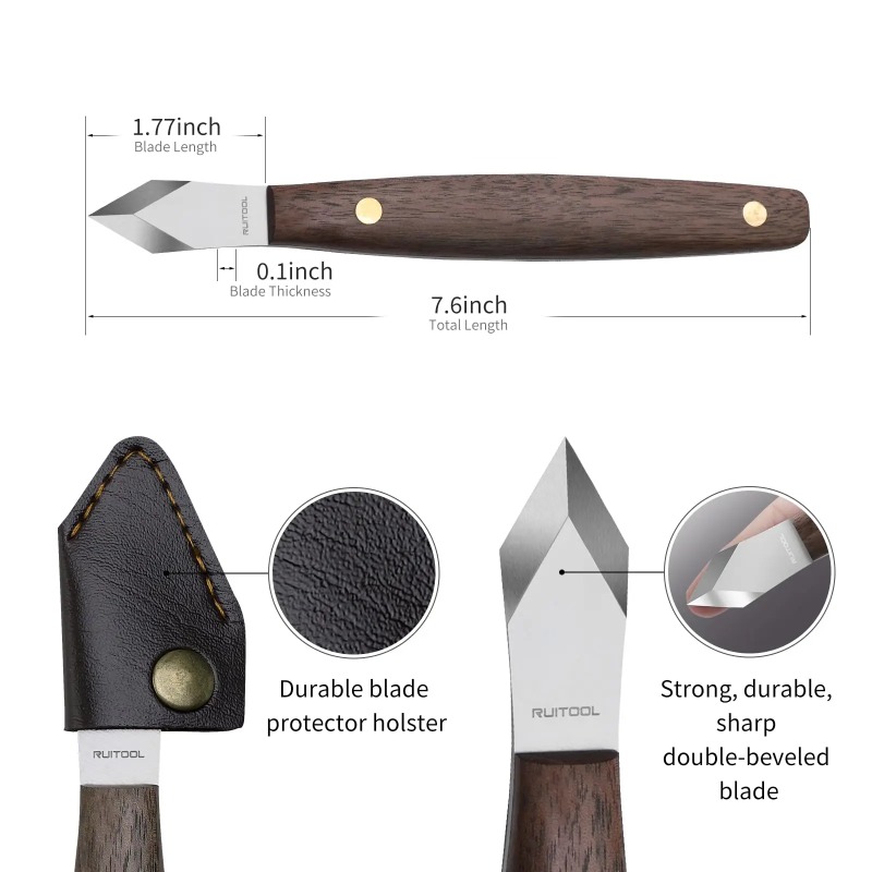 Coltello da intaglio fatto a m - Leatherwork Knife Sheath recensione e prezzo